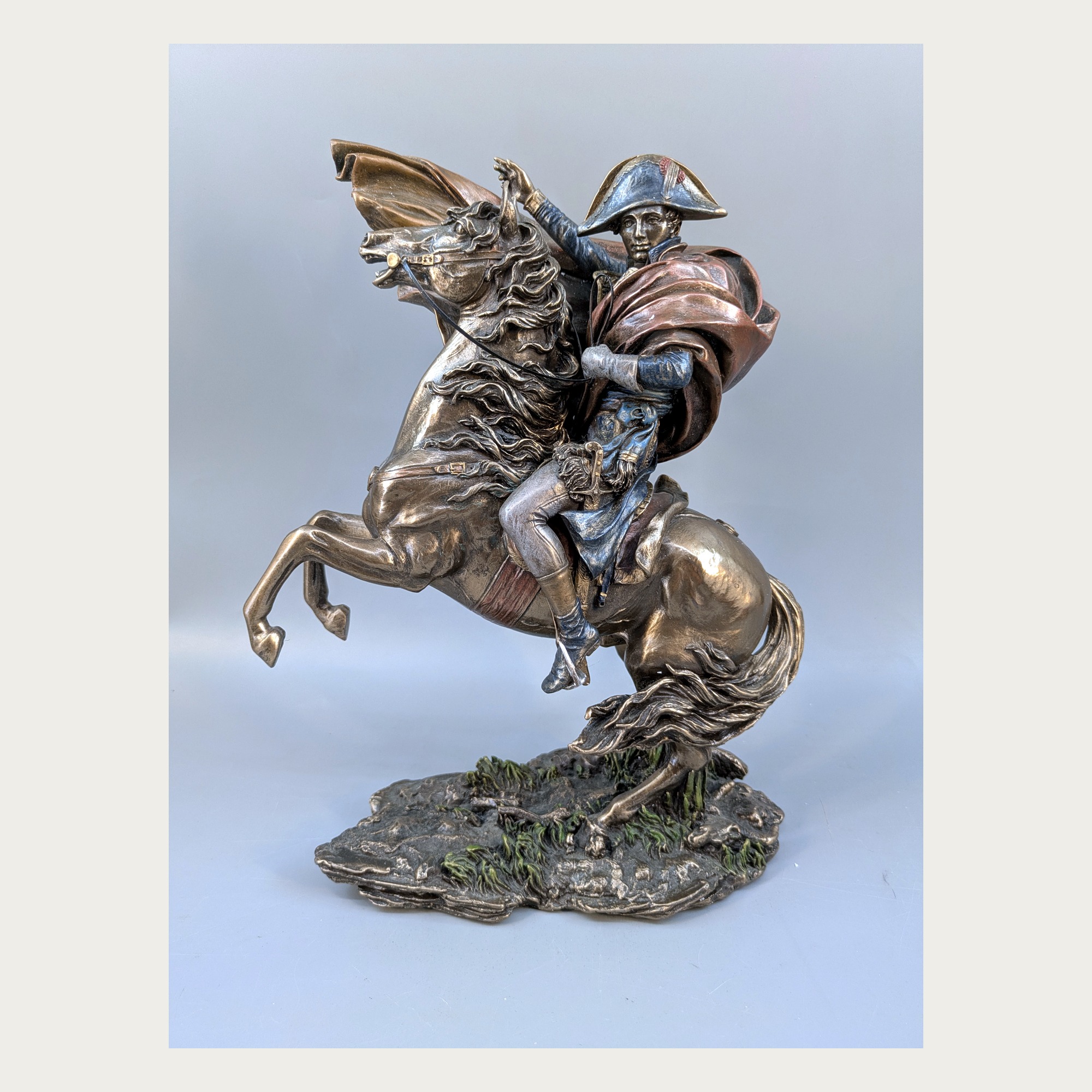 Napoleon Bonaparte equestrian decorative statue by Veronese Design